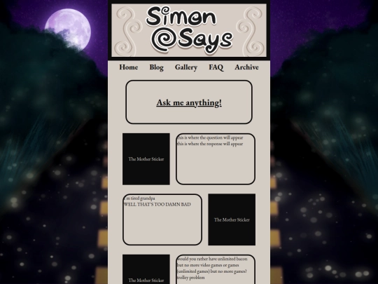 faq screenshot