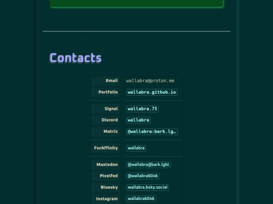 contacts screenshot