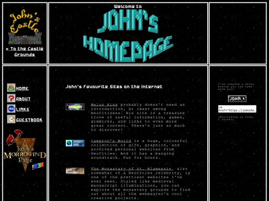 links screenshot