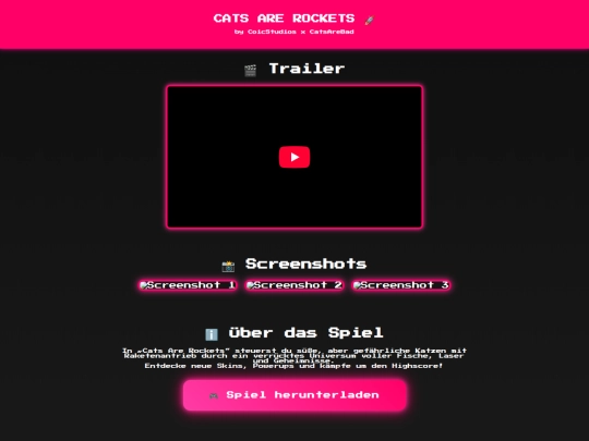 Cats are rockets/Test screenshot