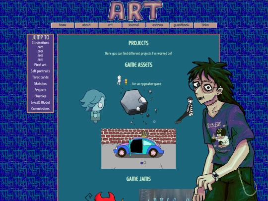 art/projects screenshot