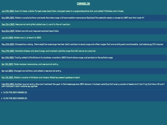 changelog screenshot