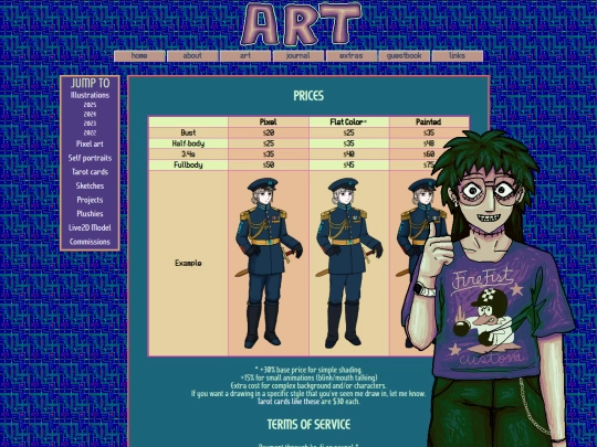 commissions screenshot