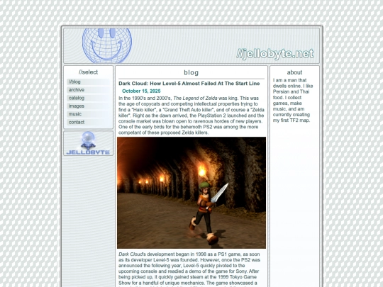 blog screenshot