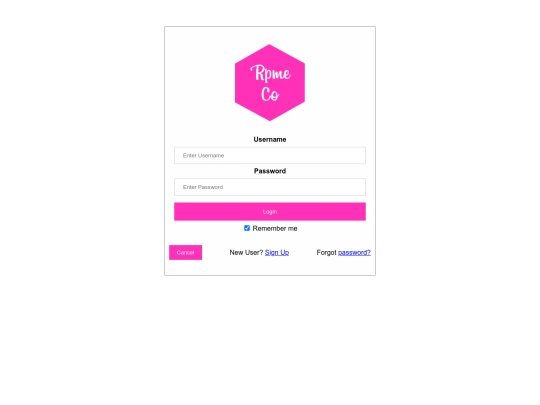 LoginPage screenshot