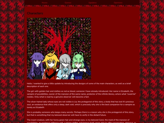 Characters screenshot