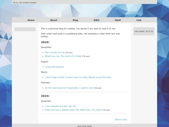 blog screenshot