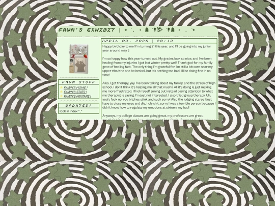 ocflies/fawnfiles/diary/040326 screenshot