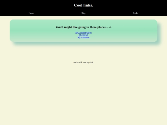 links screenshot