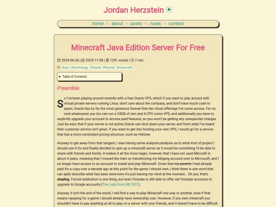posts/oracle_mc_server screenshot
