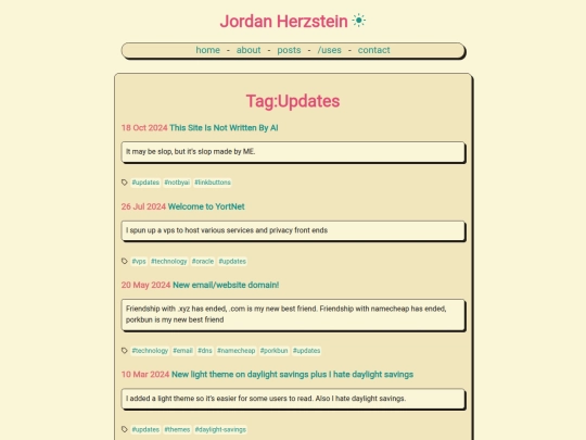 tags/updates screenshot