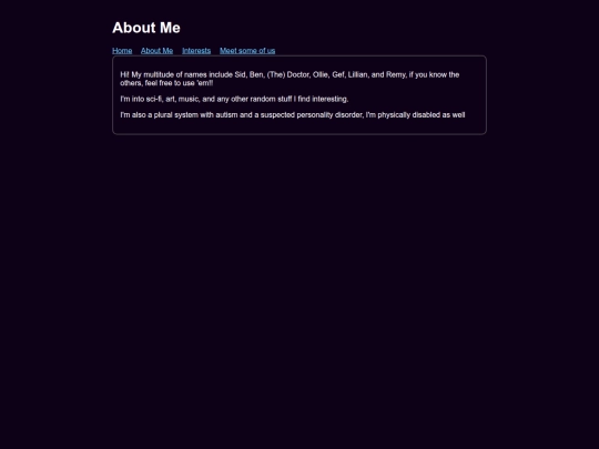 MYWEB/about screenshot