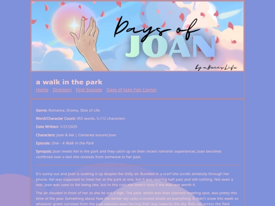 daysofJoan/episode/001 screenshot