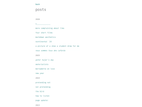 posts screenshot