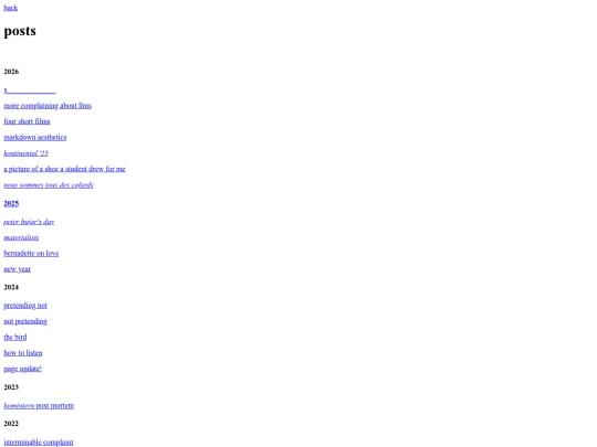 site/posts screenshot