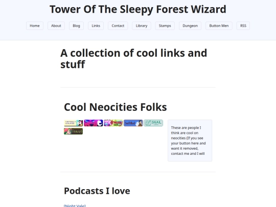 Links screenshot