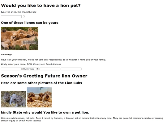Lions screenshot