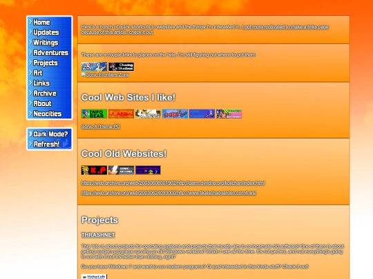 links screenshot