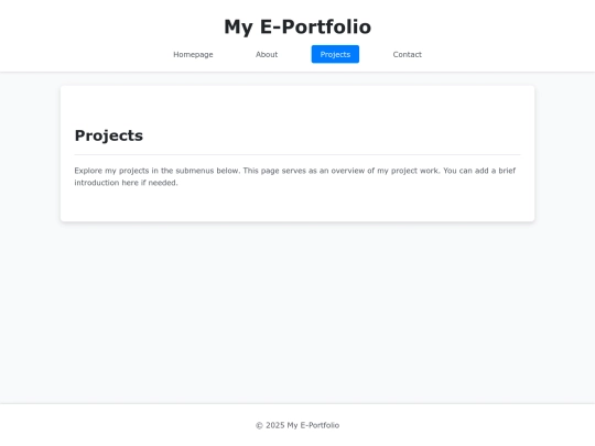 projects screenshot