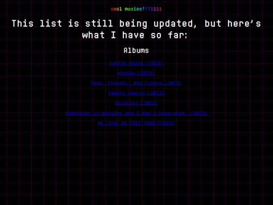 musics screenshot