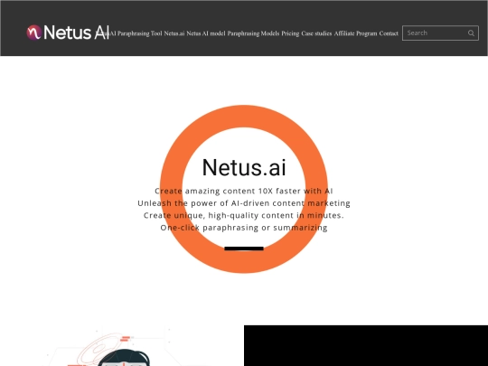 NetusAI-Paraphrasing-Tool screenshot