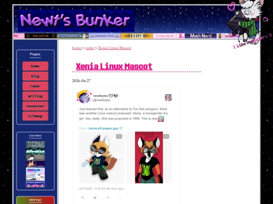 radar/xenia-linux-mascot screenshot