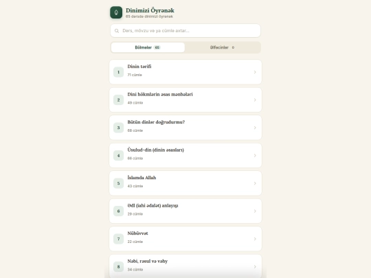 Kitablar/dinimizioyrenek screenshot