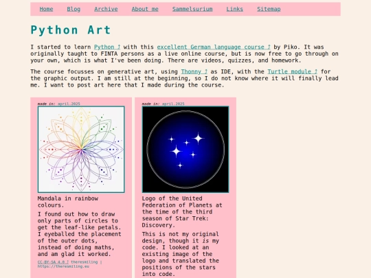 python-art screenshot