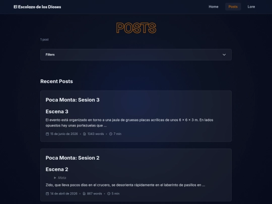 posts screenshot