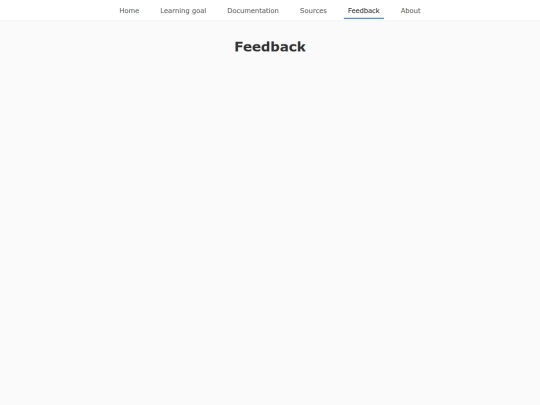 feedback screenshot