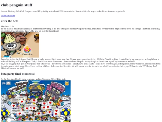 clubpenguinsection screenshot