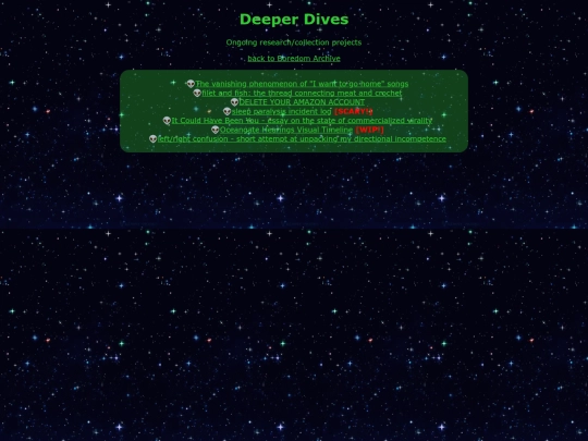 deeperdives screenshot