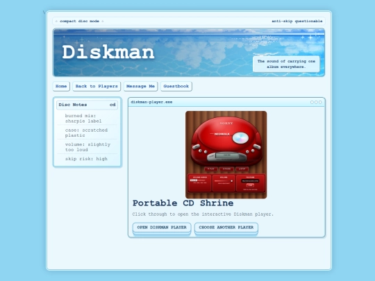 Diskman screenshot