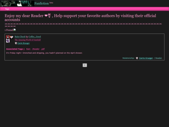 carrie-ff screenshot