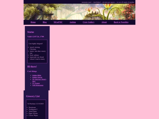 blog screenshot