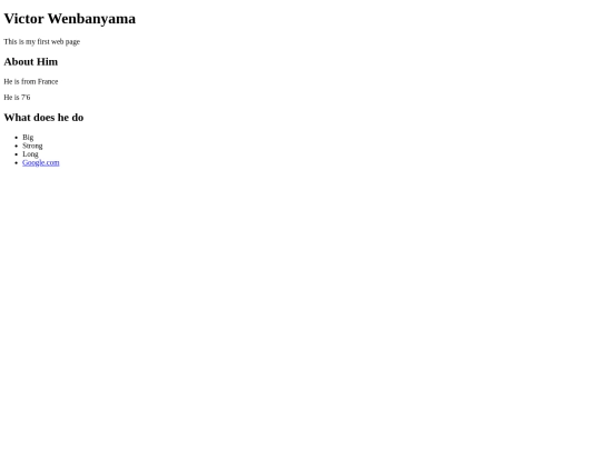 myfirstwebpage screenshot