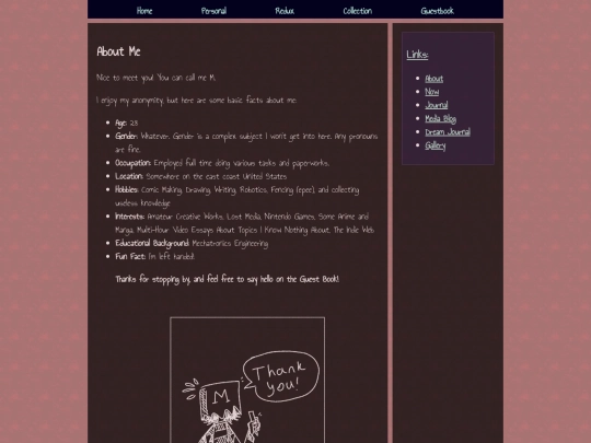 blog/about screenshot