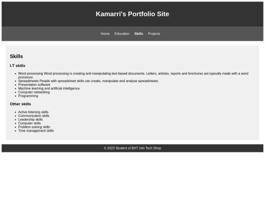 KamarriPortfolio/skills screenshot