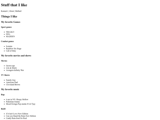Web Design/1-HTML/project4 screenshot