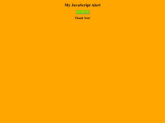 Web Design/3-JAVASCRIPT/Alert screenshot
