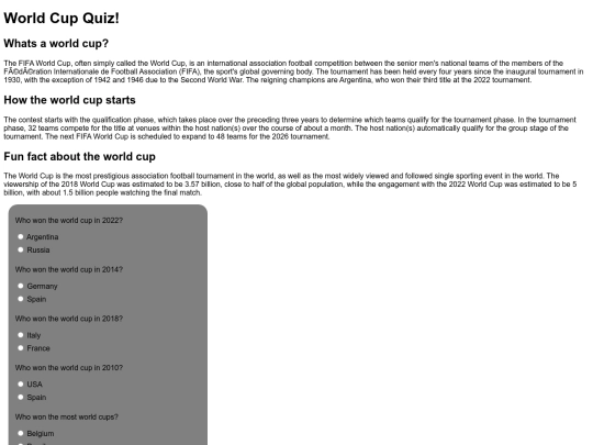 Web Design/3-JAVASCRIPT/javascriptquiz screenshot