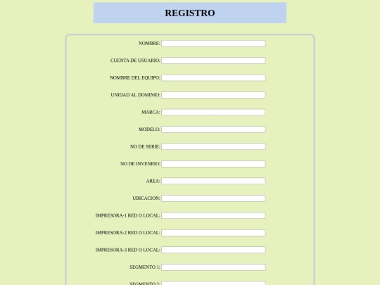 BD_PAGINA screenshot