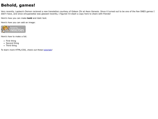 games screenshot