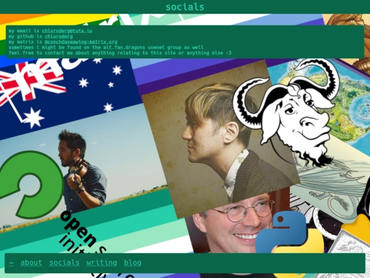 socials screenshot