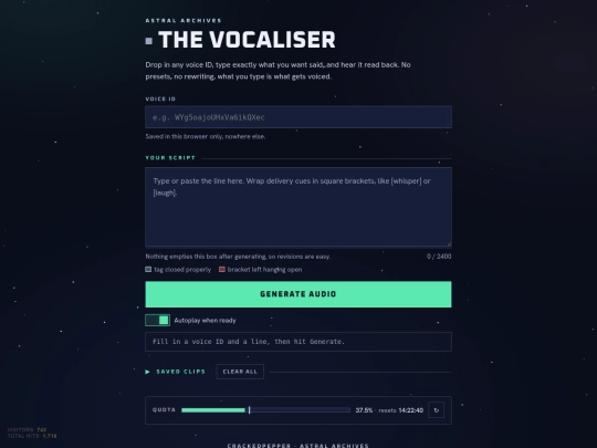 tool/vocaliser screenshot