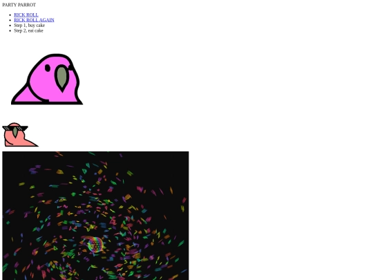 PARTY PARROT screenshot