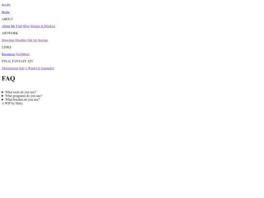 pages/me/FAQ screenshot