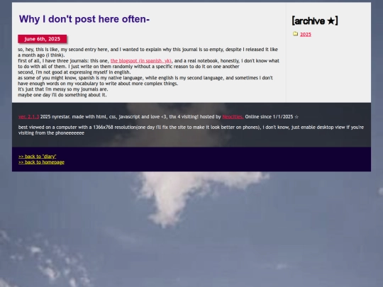 diary/entries/2 screenshot