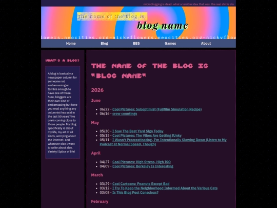 blog/postlist screenshot