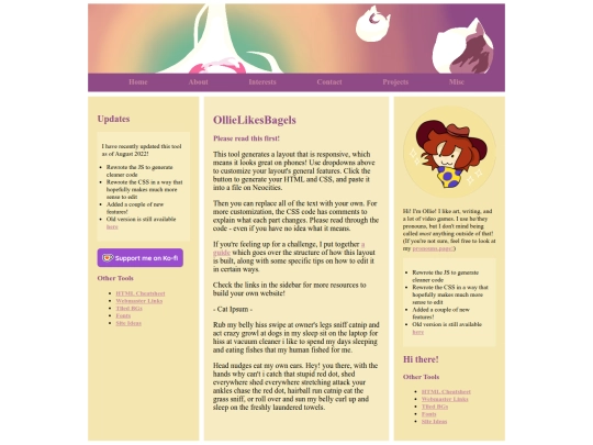 projects screenshot